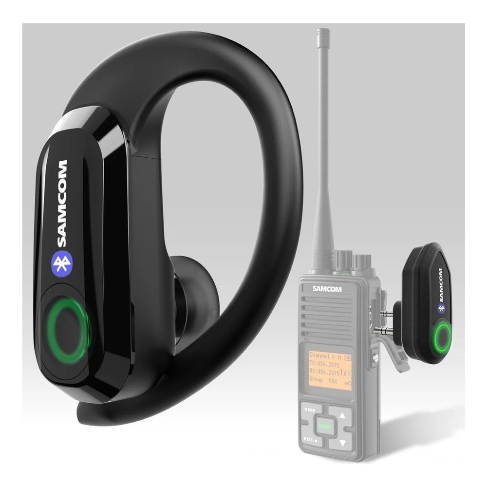 SAMCOM X7 Wireless Bluetooth Walkie Talkie Earpiece K-Type 2-Pin Headset Kit